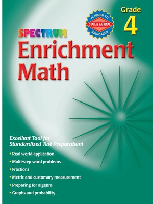 cover image of Enrichment Math, Grade 4